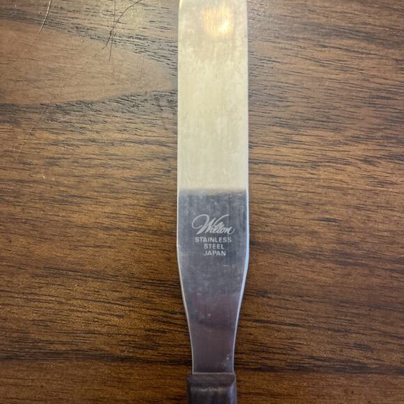 Vintage SS Wilton Flat Cake Icing Decorating Spatula 4.25” Blade Made in Japan - Picture 4 of 12